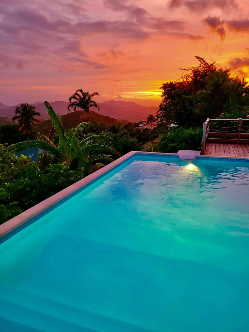 Villa CosaRoé Martinique Piscine et superbe vue mer