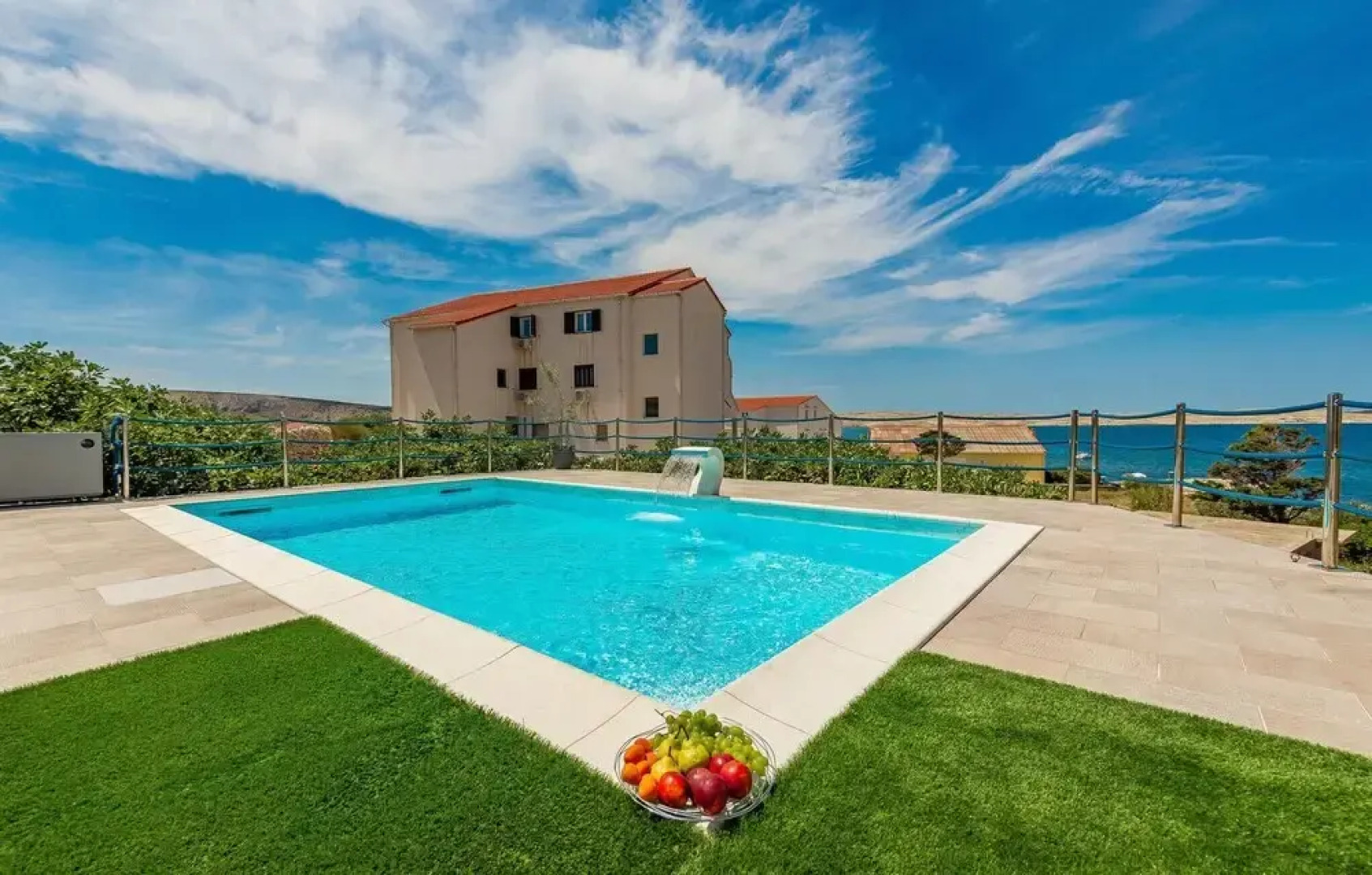 Beautiful Apartment in Kustici, Novalja With Outdoor Swimming Pool, Heated Swimming Pool and 2 Bedrooms