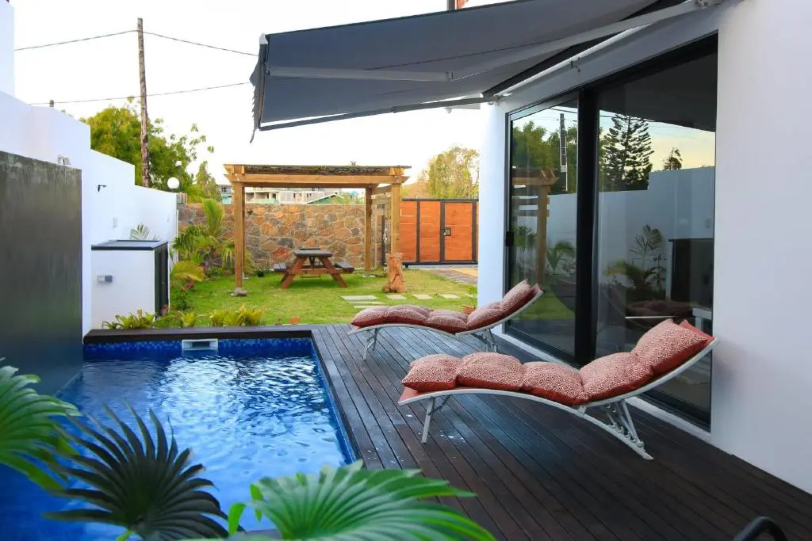 Villa Grain de café, 3 chambres piscine accès plage