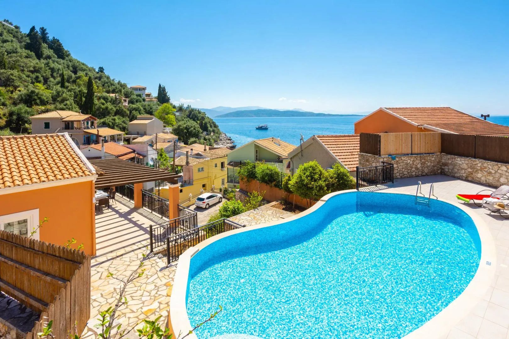 Villa Konstantinos Large Private Pool Walk to Beach Sea Views A C Wifi - 354