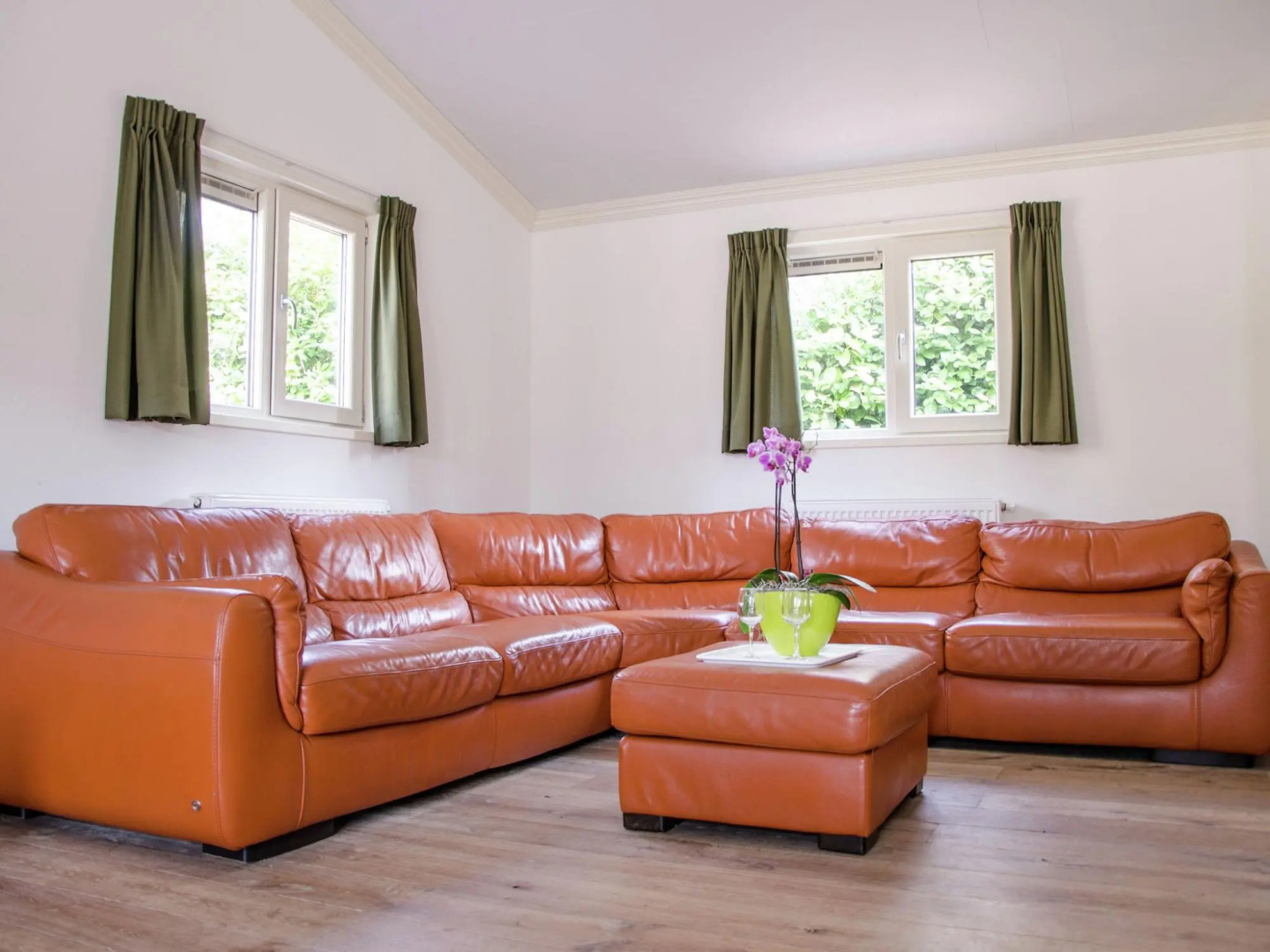 Nice house with a garden, surrounded by forest