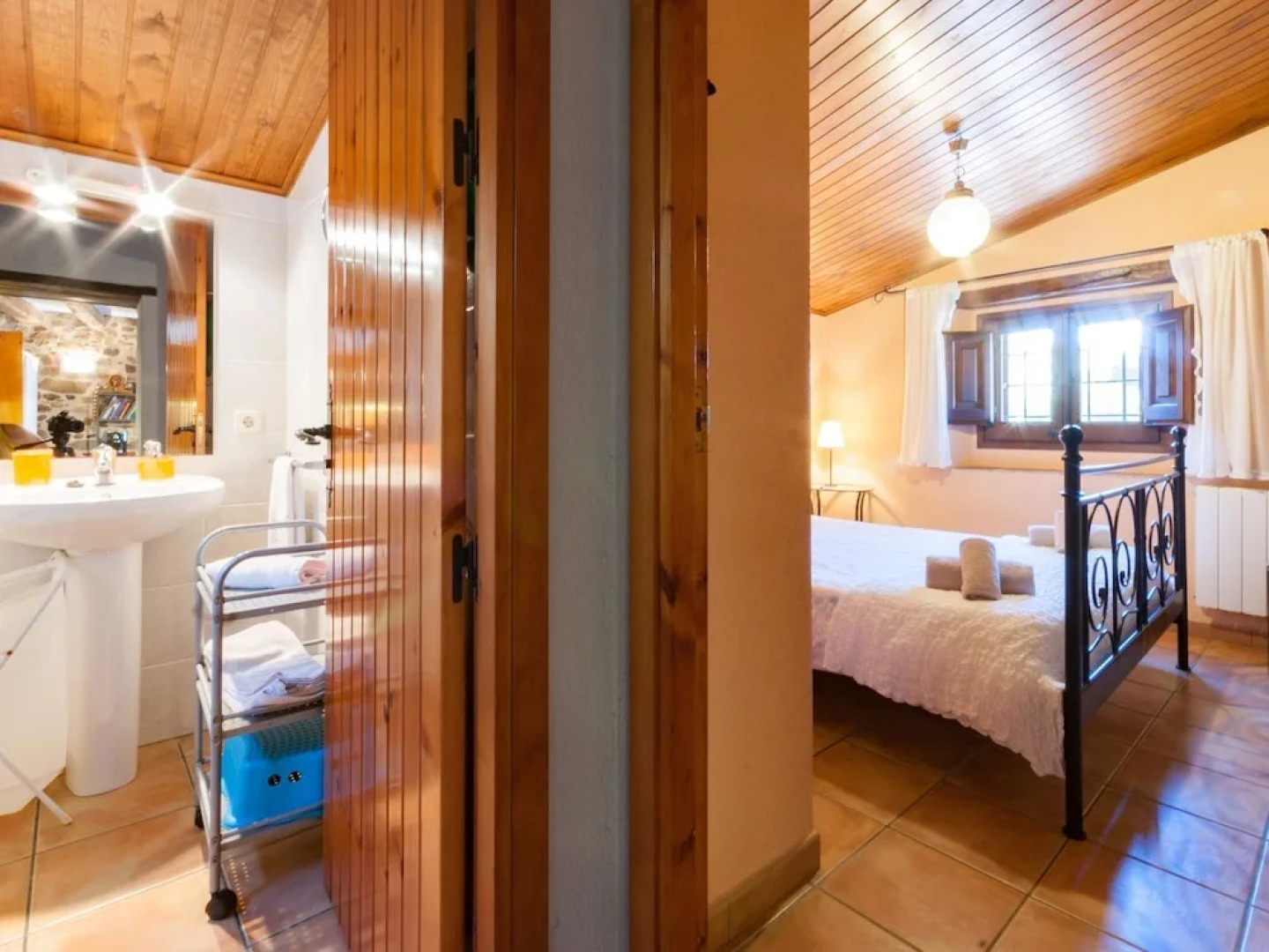 Catalan Farmhouse With Round Pool in the Middle of Forest