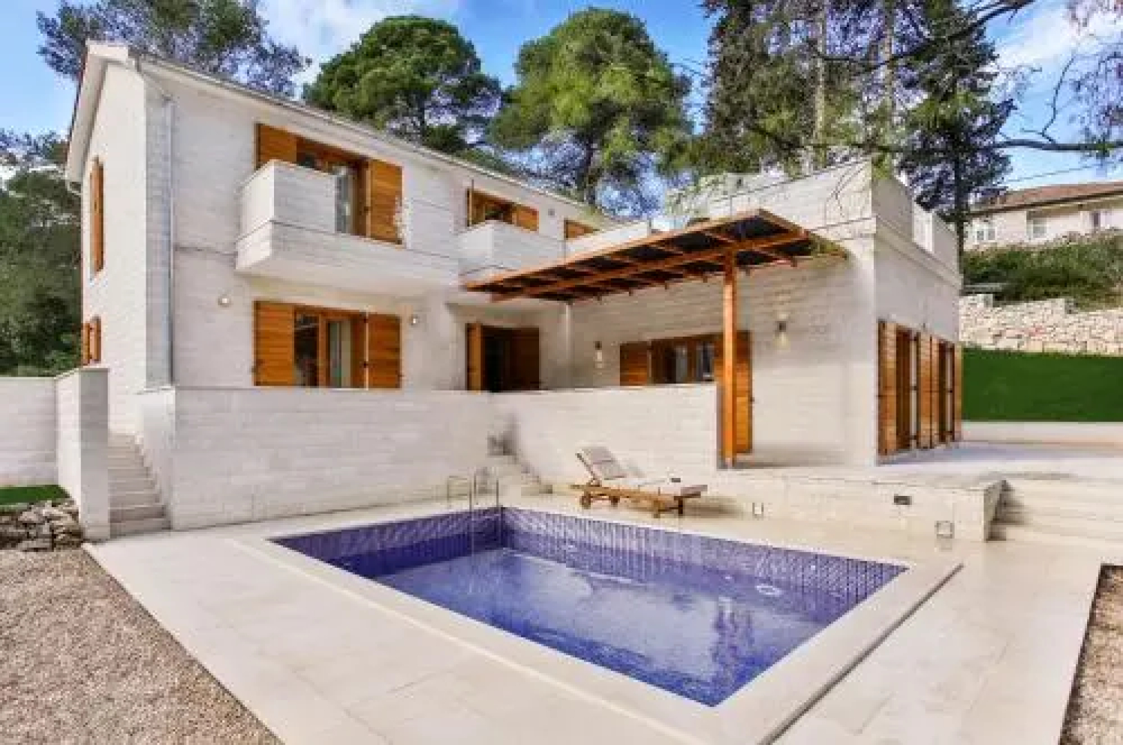 Private Villa BIANCO for 1-10 person with pool, enjoy holidays by the sea! FREE Kajak & Mountainbikes, GREAT living area & privacy, FREE mooring to 6,5 m BOAT!!