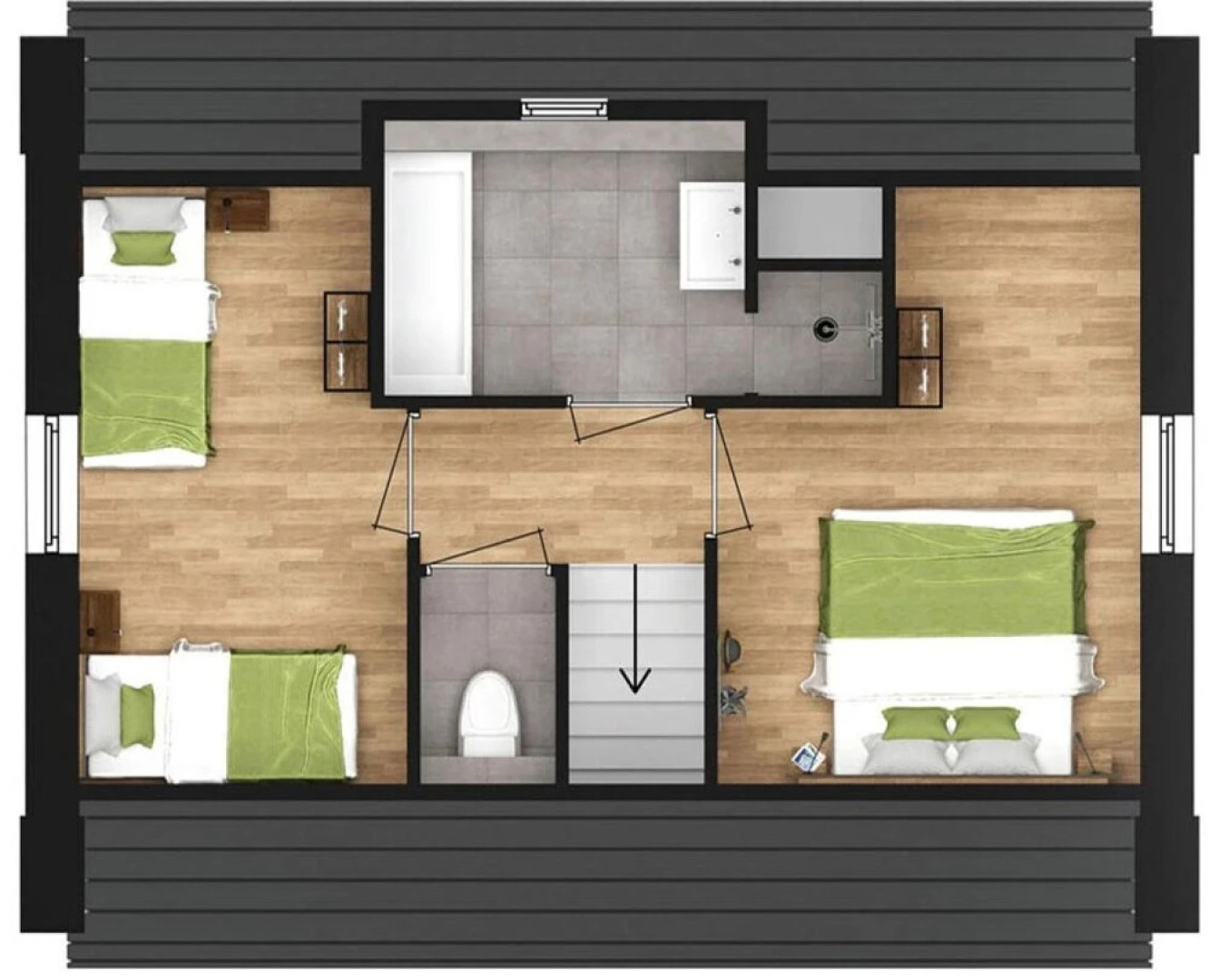 Luxe 4p in Thorn With 2 Bedrooms and 1 Bathrooms
