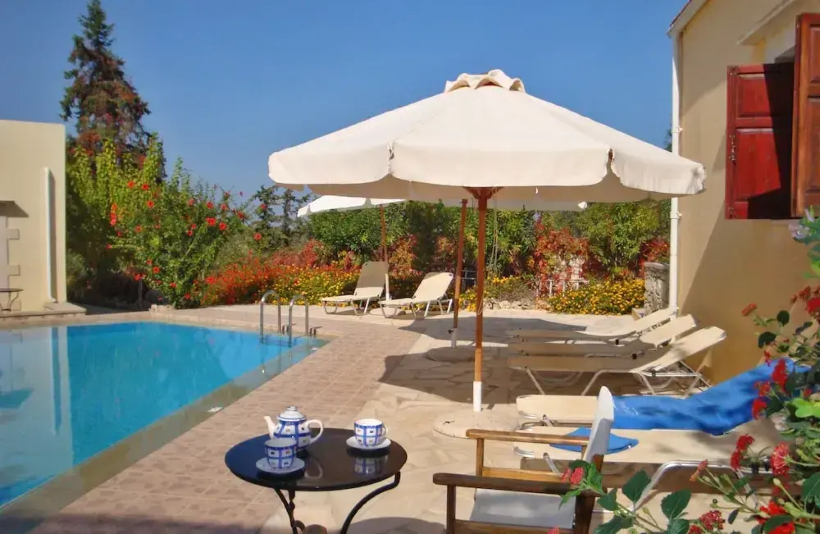Crete Holiday Rental Small Village Close to Beaches -sharing a Large Pool