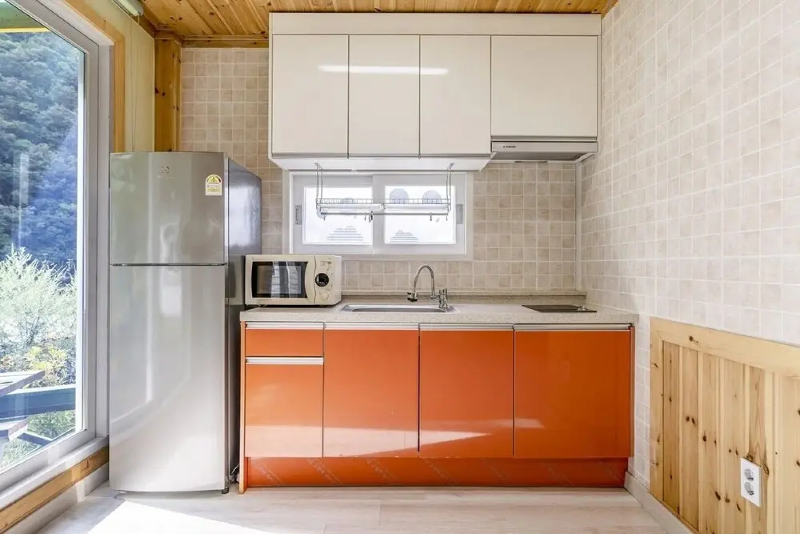 White Pension in Forest