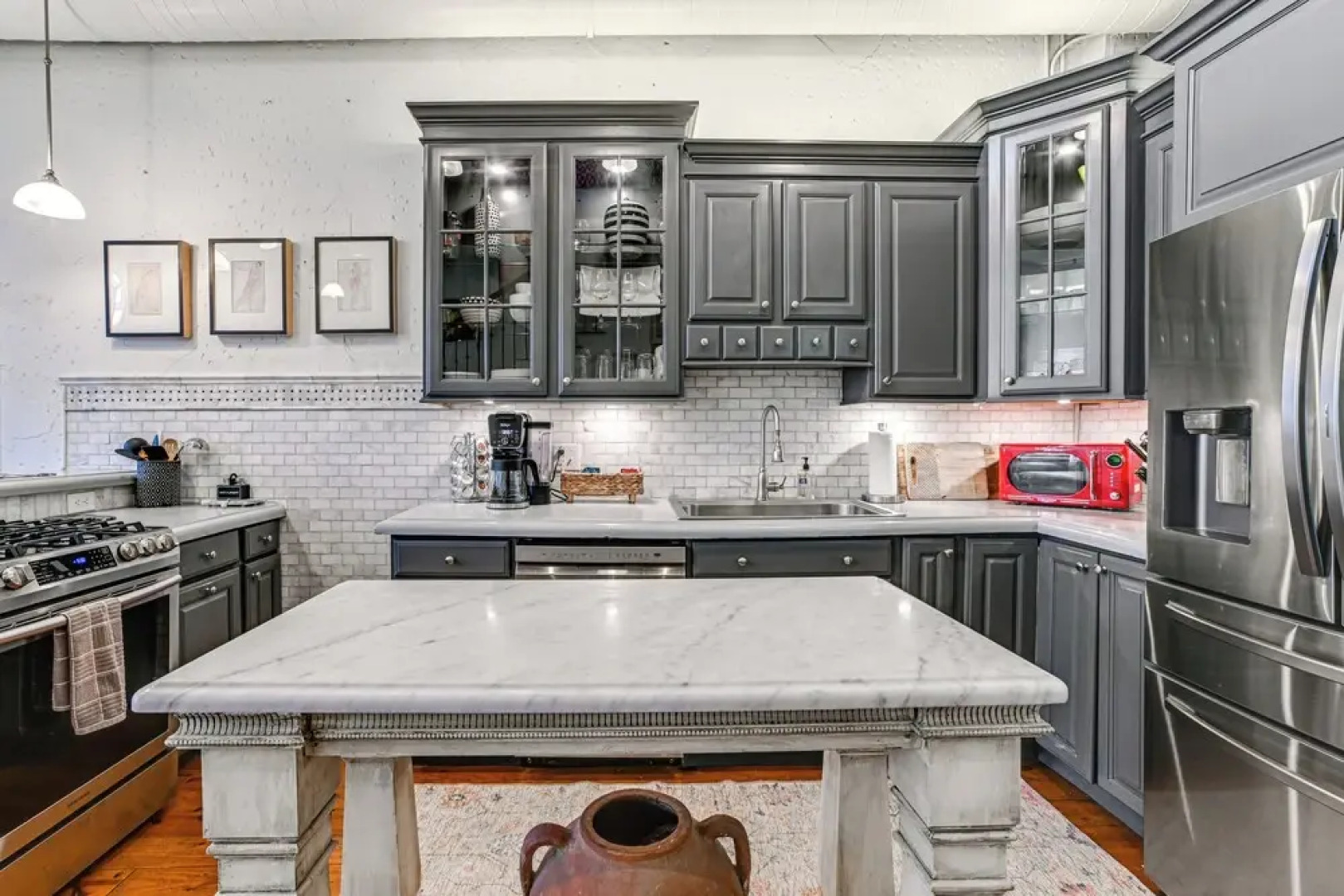 Steps to Historic Riverfront: Chic Dtwn Condo!