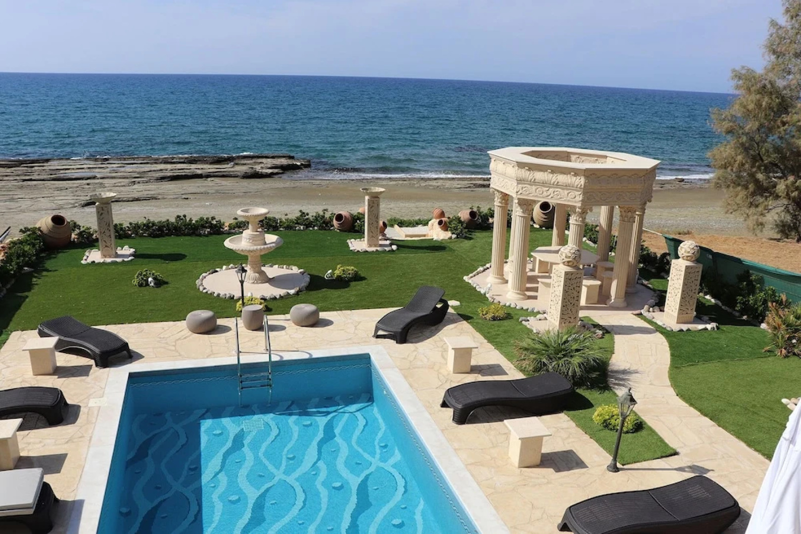 Imagine Renting Your Own 5 Star Private Cyprus Villa on the Beach, Paphos Villa 1410