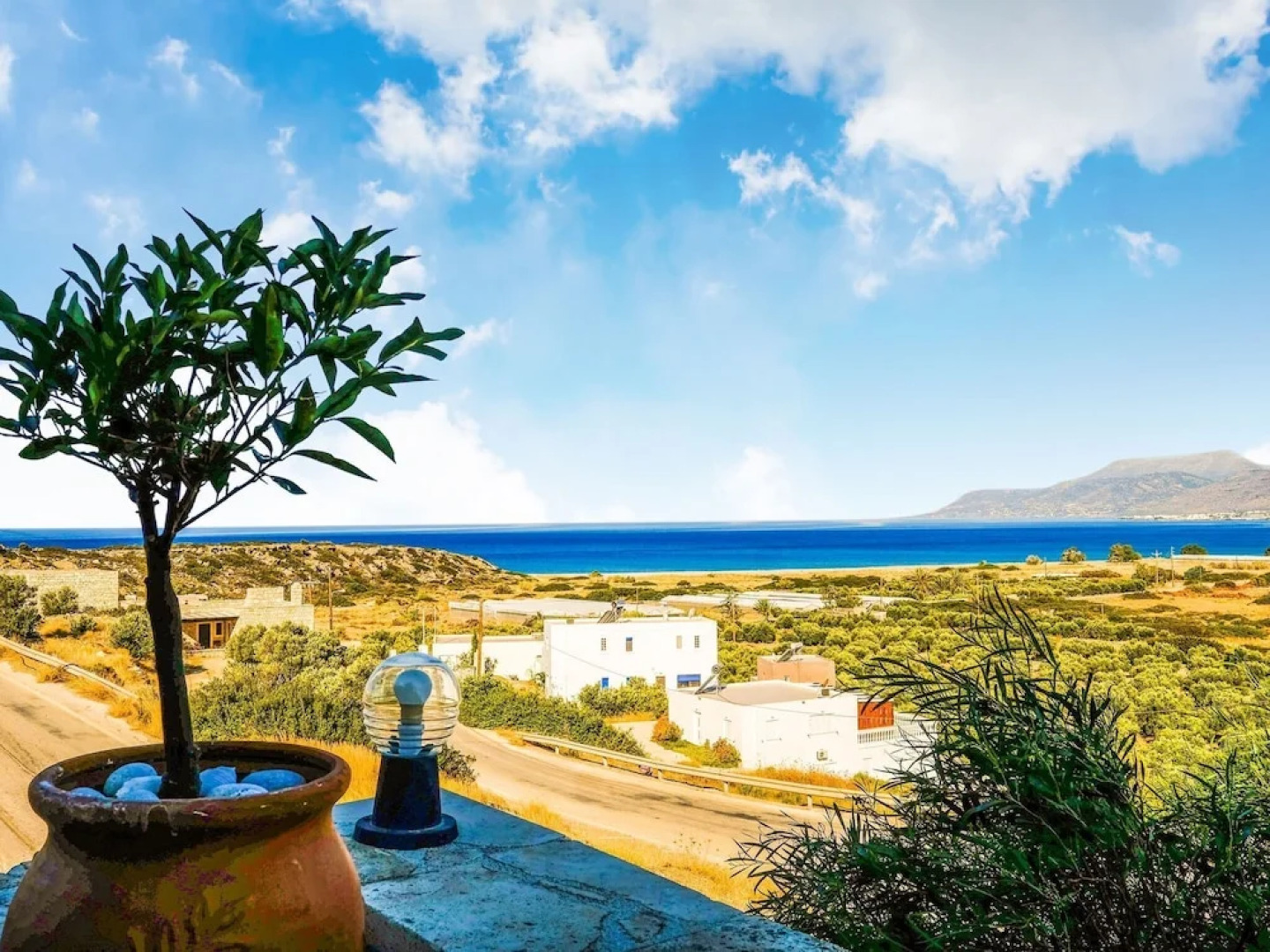 Stone Holiday Home in Lagkada with Garden Offering Sea Views