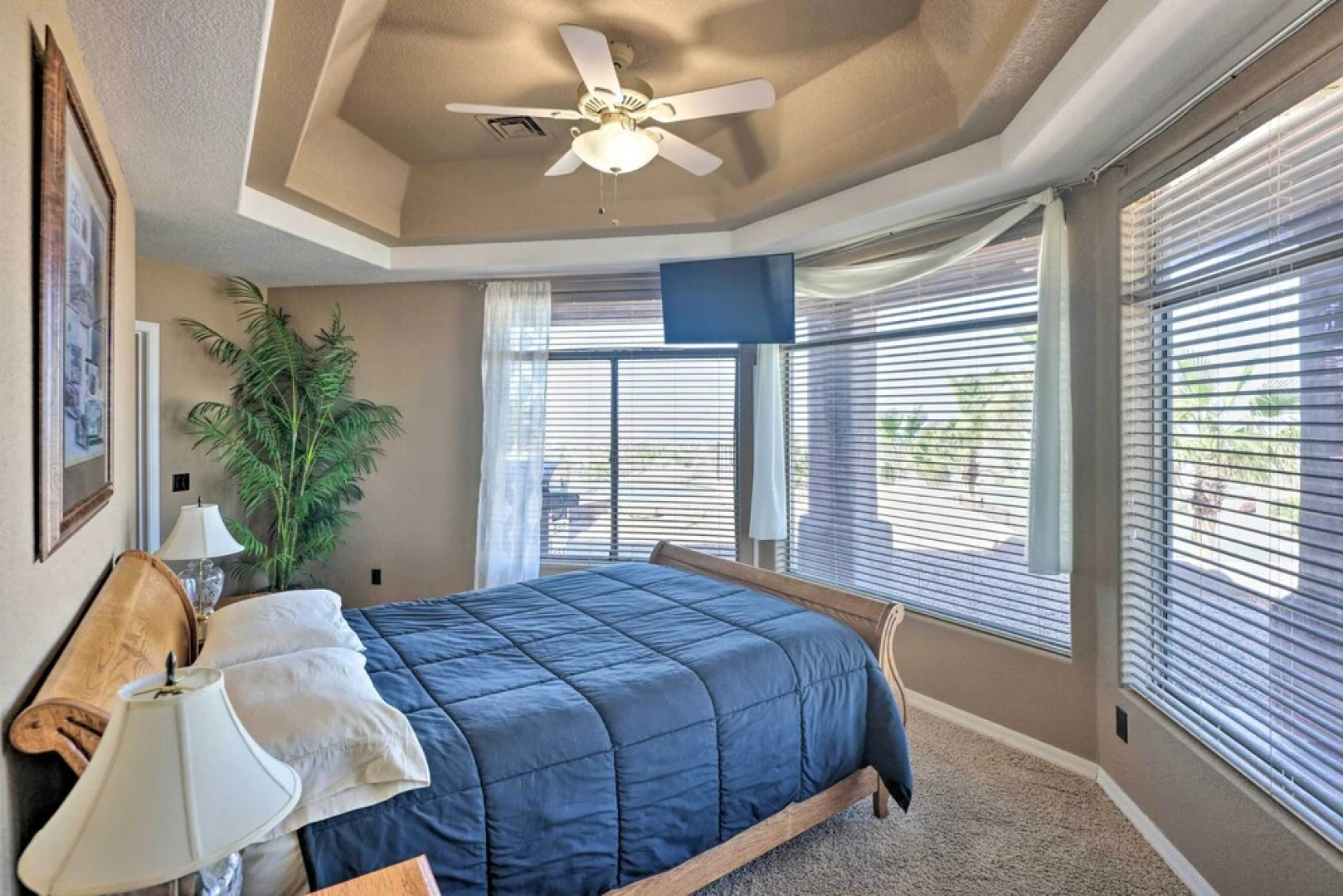 Patio + Lake Havasu View: Scenic Gated Retreat!