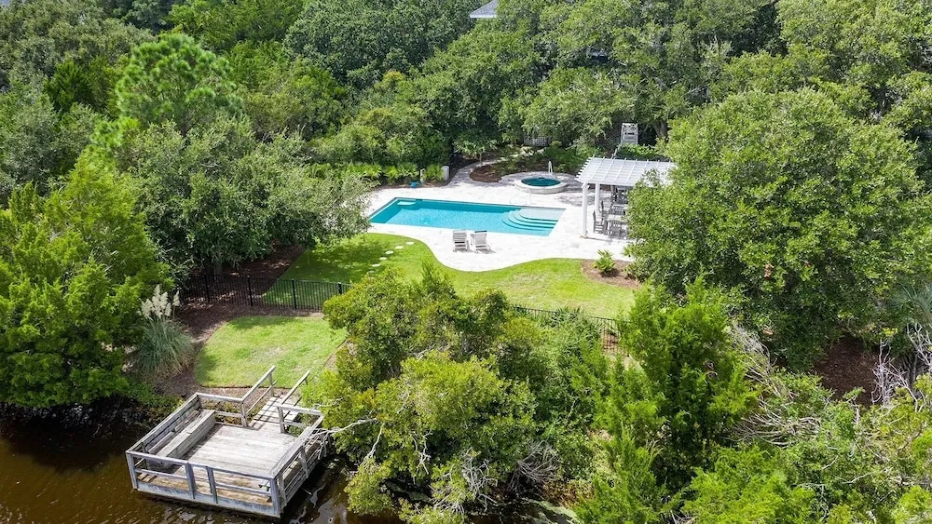 Majestic Beach House With Private Pool And Fishing Dock Close To Beach 7 Bedroom Home by Peace Vacations