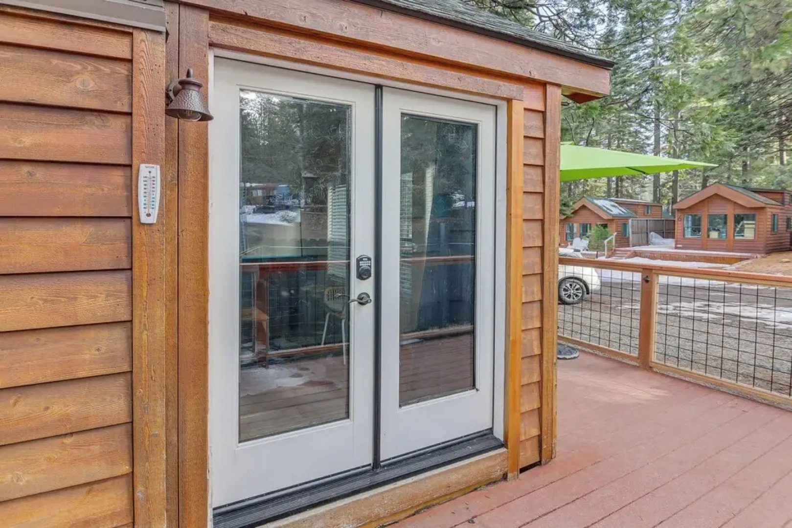 Quiet Lake Almanor Cabin, Steps to Fishing