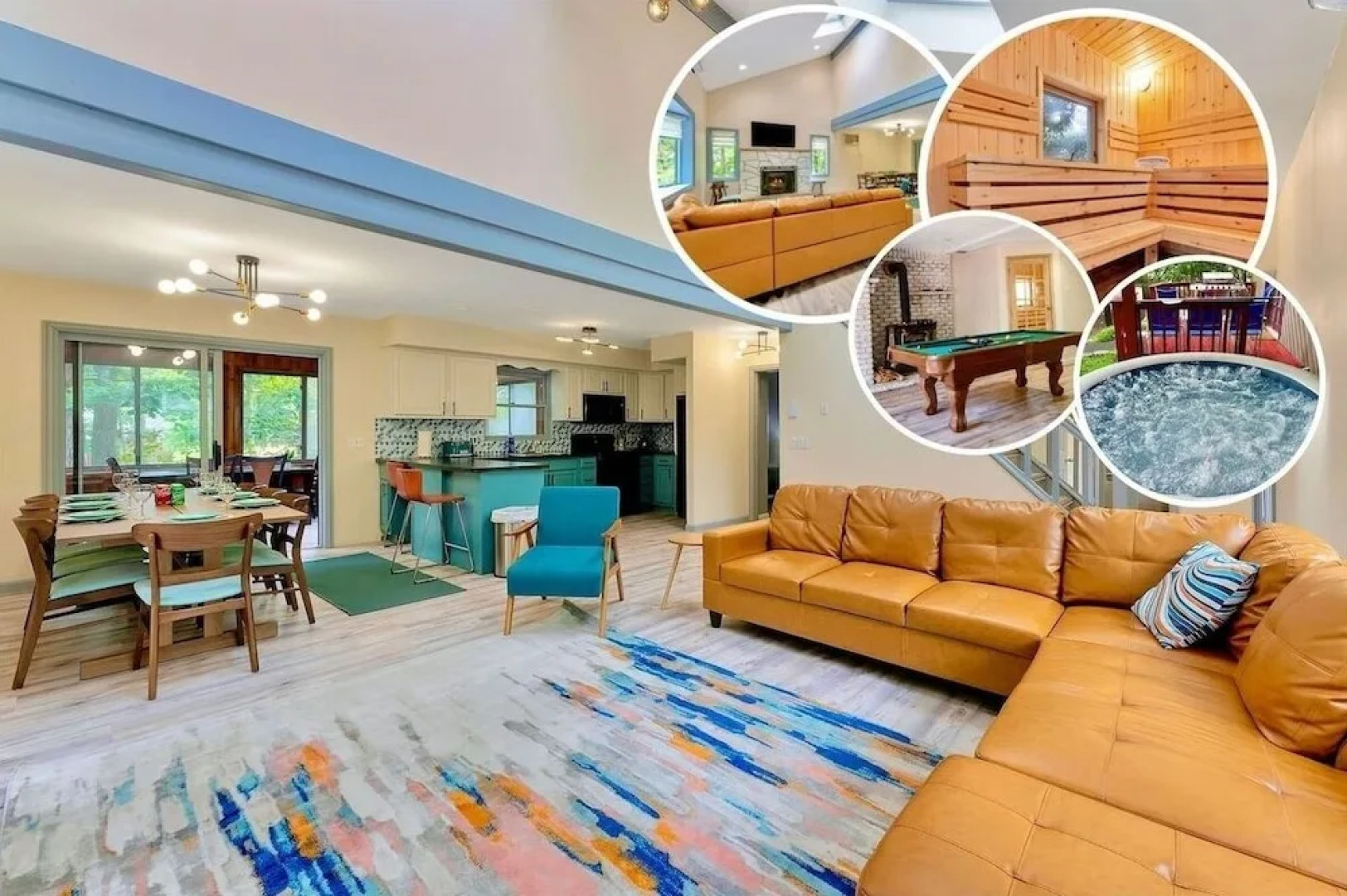 Pocono Escape - Cozy 5br - Sauna-billiard 5 Bedroom Home by RedAwning