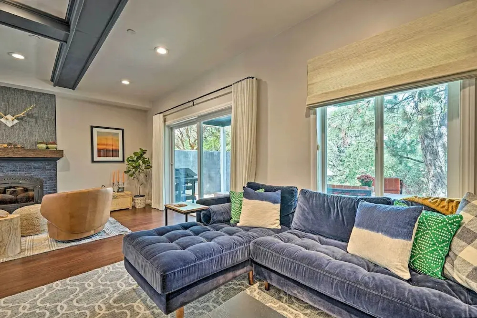 Luxe Lake Arrowhead Farmhouse w/ Deck + Patio