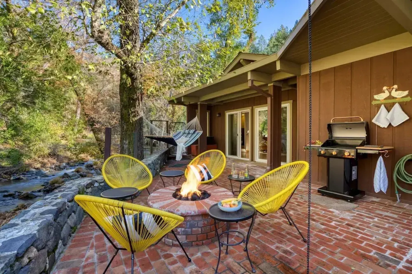 Sonoma Creek Haven Hot Tub Firepit Creekside Views Near Kenwood Wineries