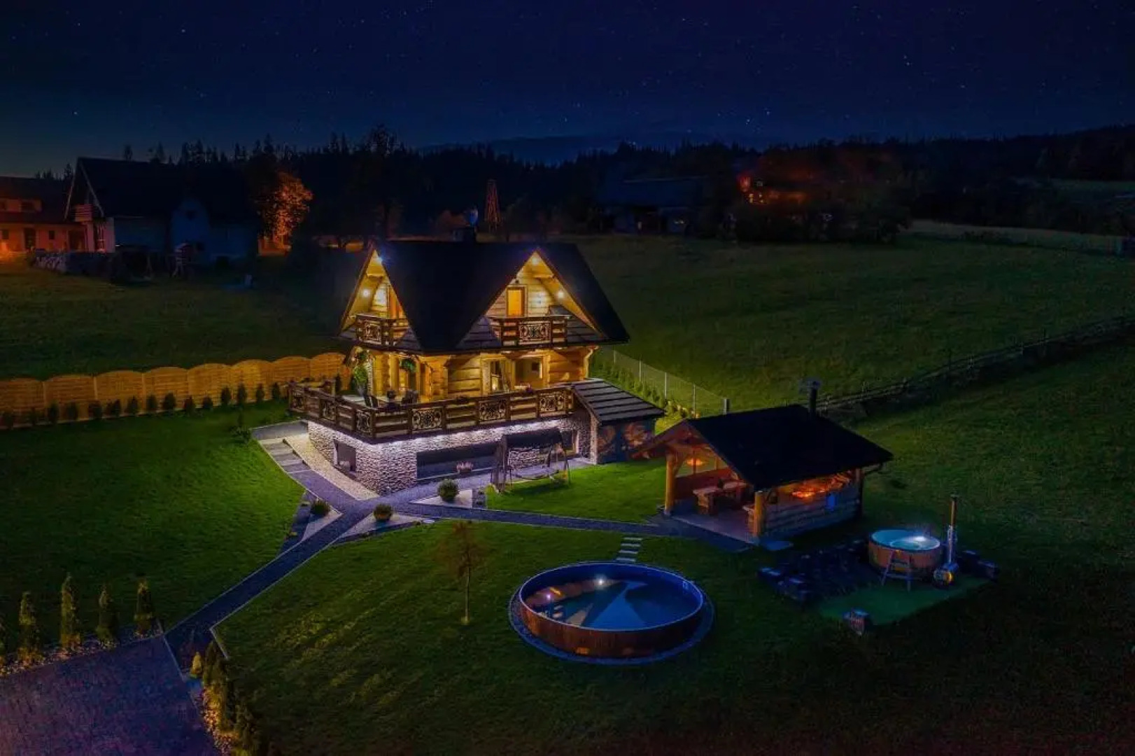 Domek w górach DeLuxe sauna,jacuzzi,basen,hot tub-Nowy Targ blisko Białka ,Zakopane