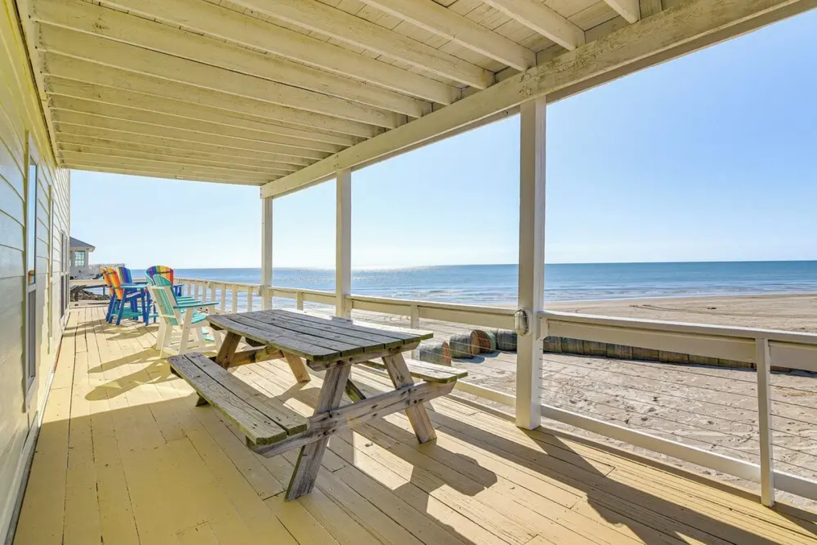 Beachfront Home w/ Deck + Views in Freeport!