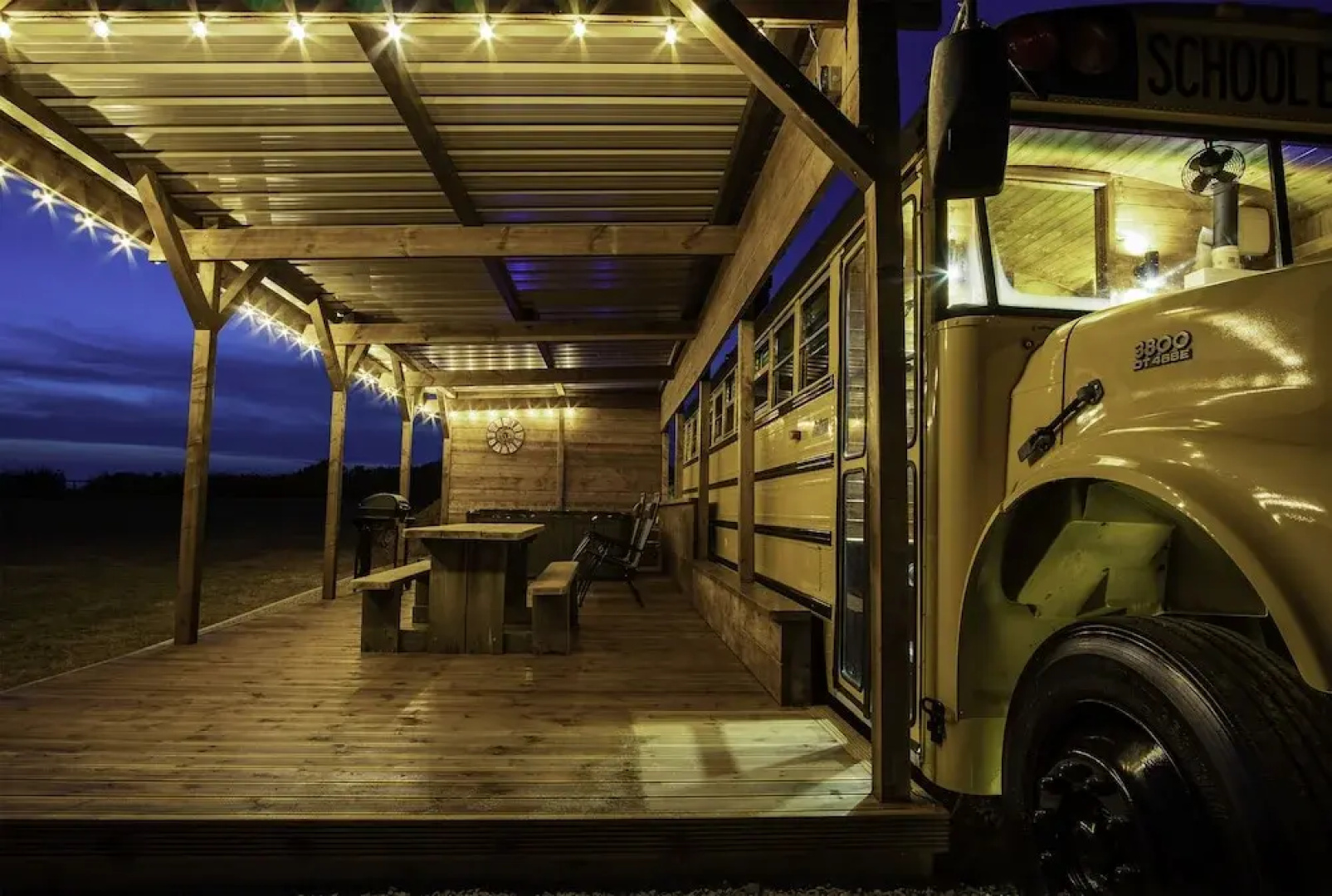 American School Bus - Blossom Farm