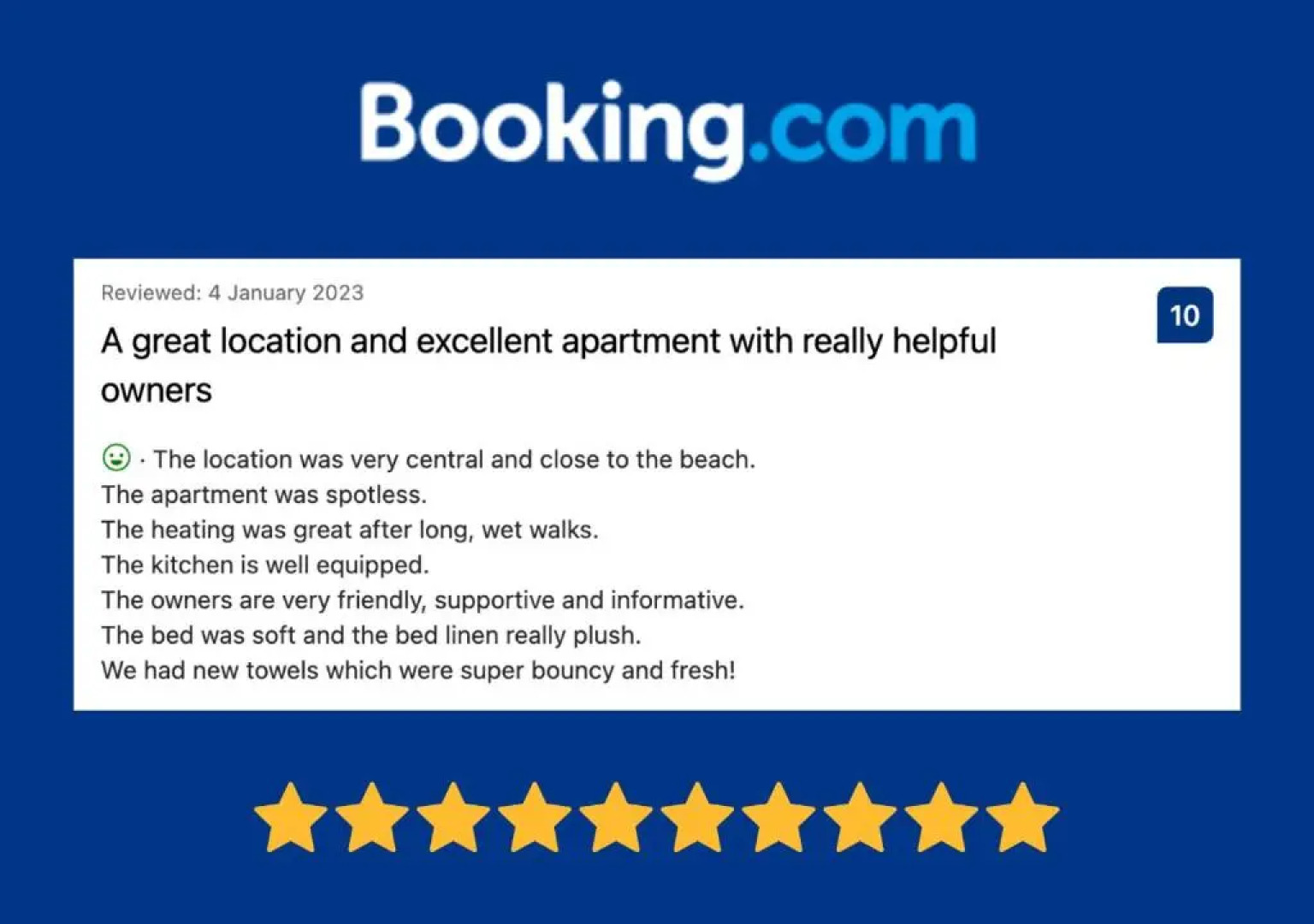 Town Centre Entire Property, Very Close to Sea & Restaurants, 2 King Size Beds