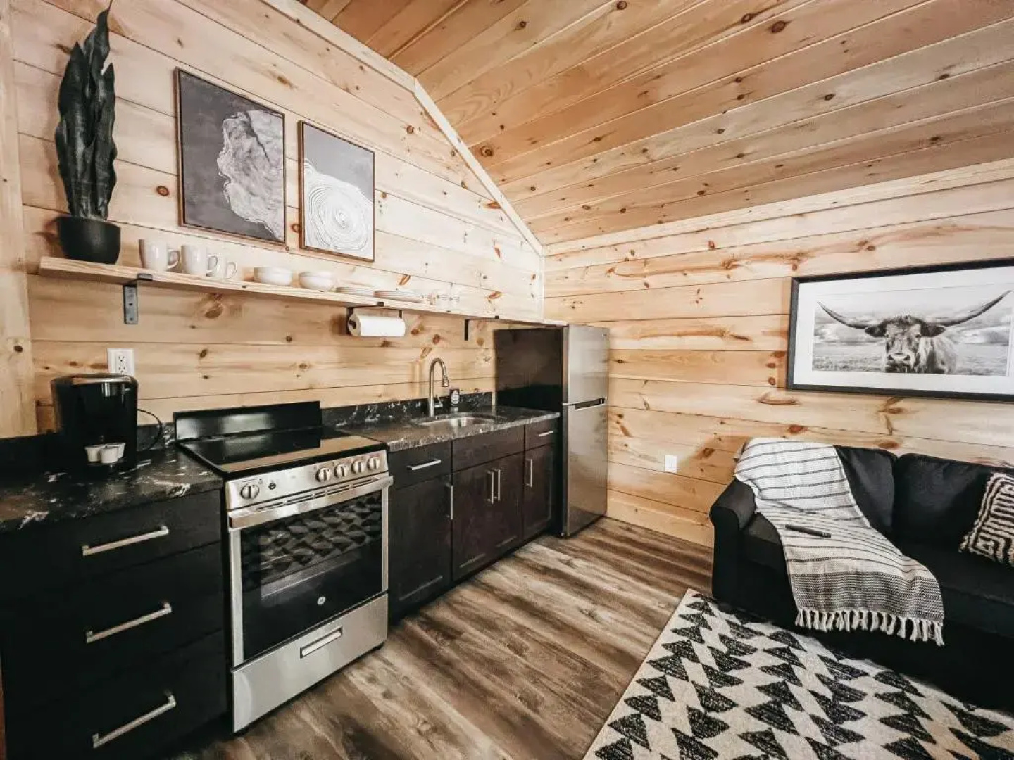 Brand New One Bedroom Cabin With Kitchen Minutes From Lake Hartwell Cabin #3