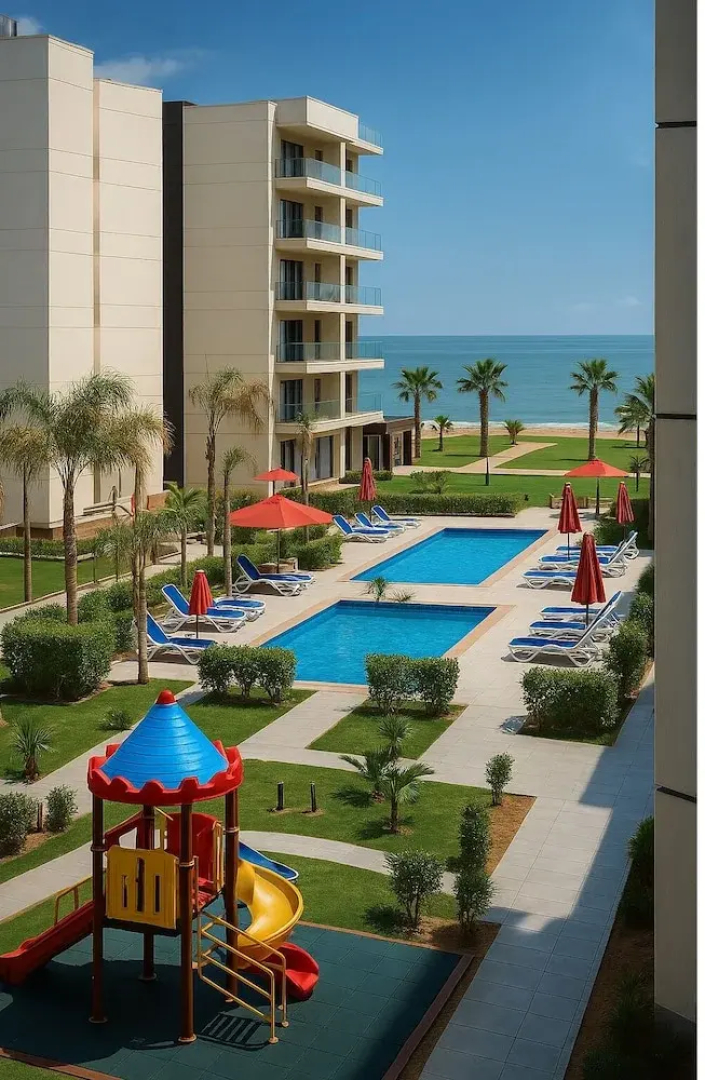 "luxurious Chalets at Porto Said Resort Unmatched Comfort by the Sea"