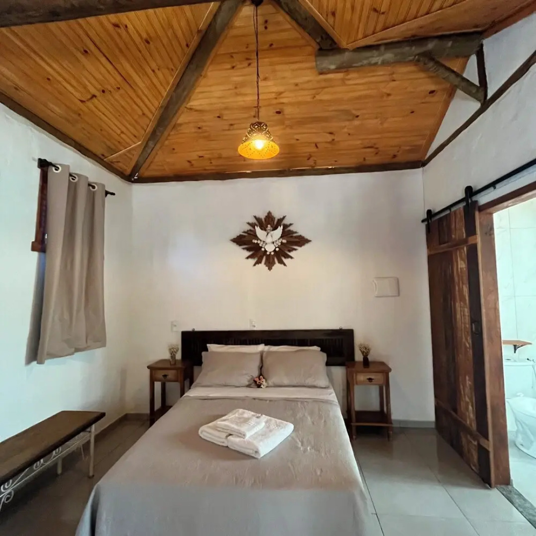 Serra a vista chalés