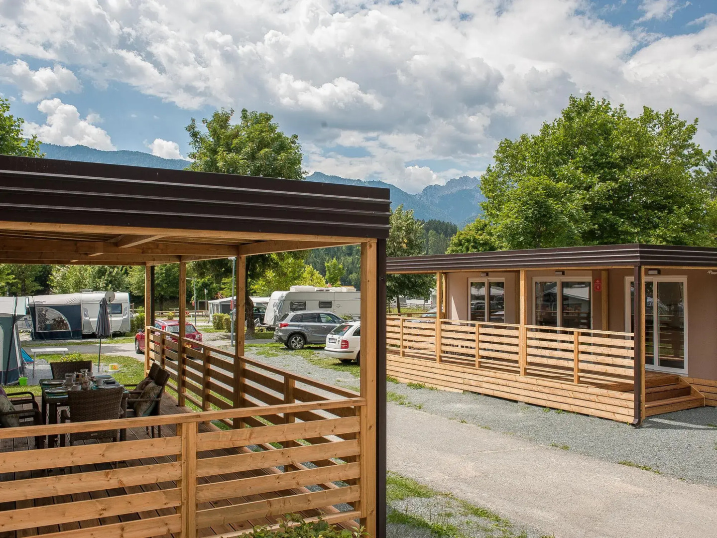 Nice air-conditioned chalet, in a holiday park, 2.5 km. from Hermagor