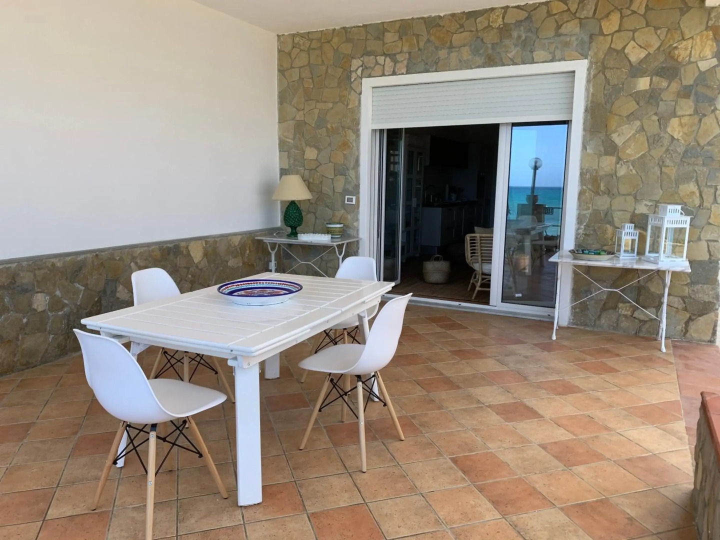 Sfondo Blu Villa sul mare