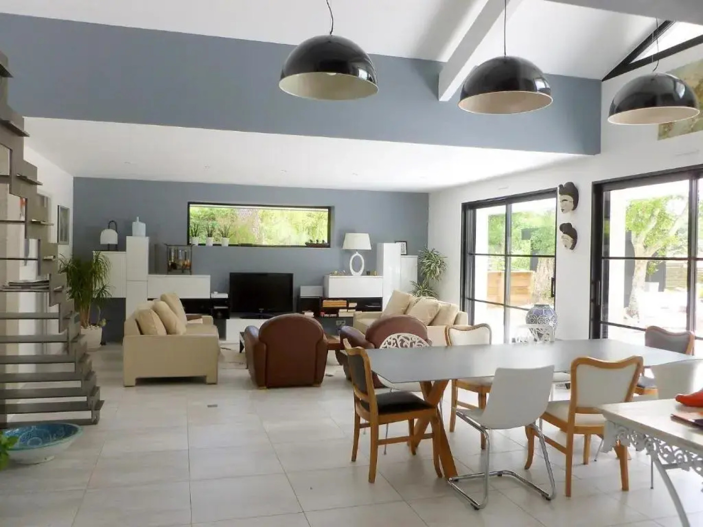 Ref 111 Seignosse, Villa de standing 4 étoiles partiellement climatisée avec piscine chauffée et Wifi au calme sur terrain 1100m2