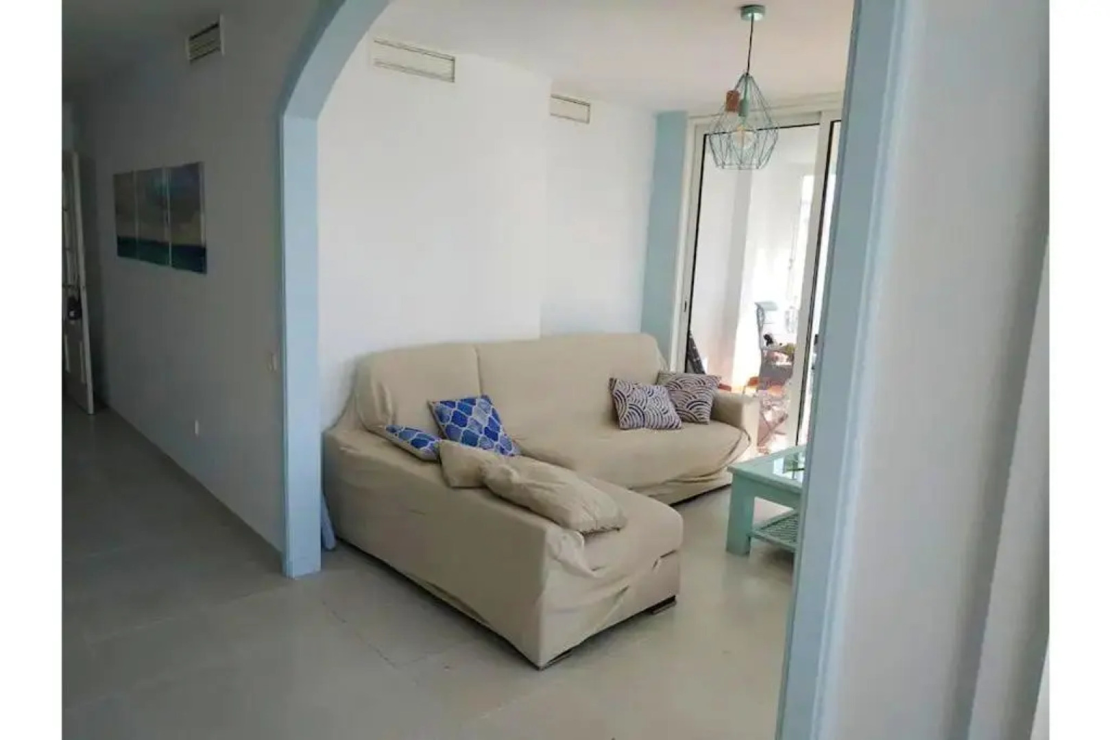 House with 3 bedrooms in Roquetas de Mar with wonderful sea view shared pool furnished terrace 75 m from the beach