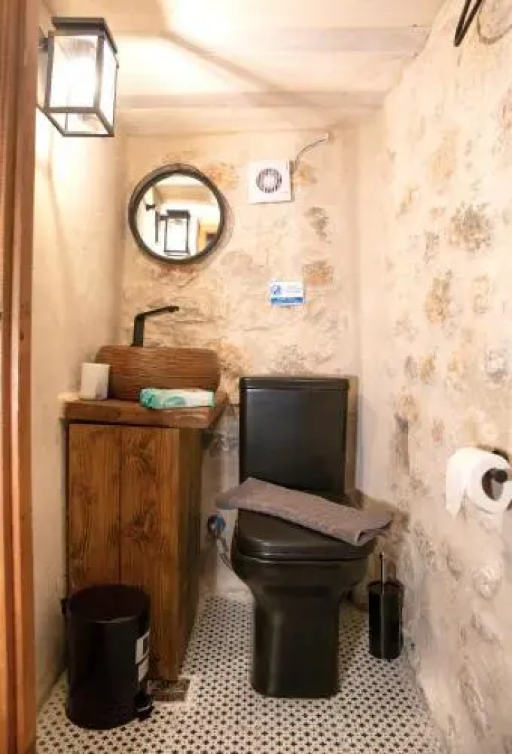 Dandy Villas Mani - Old Tower House - Fireplace - Pool