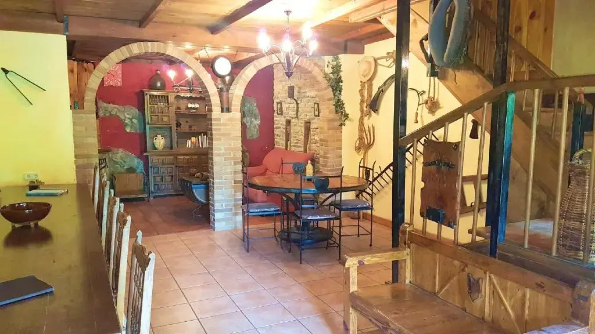 6 bedrooms villa with private pool enclosed garden and wifi at La Puebla de Castro