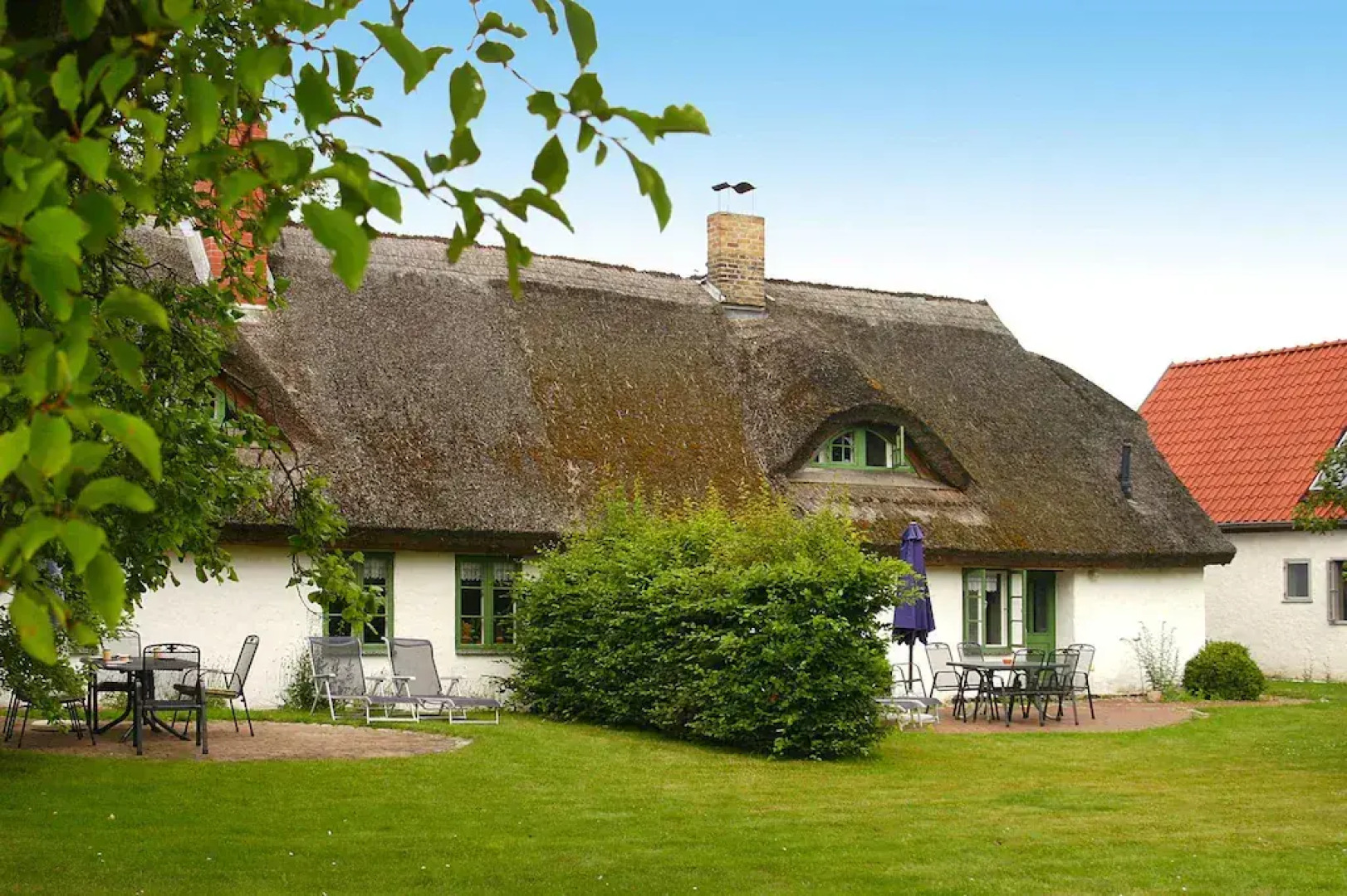 Terraced Houses in the Port Village of Vieregge on the Island of Rugen