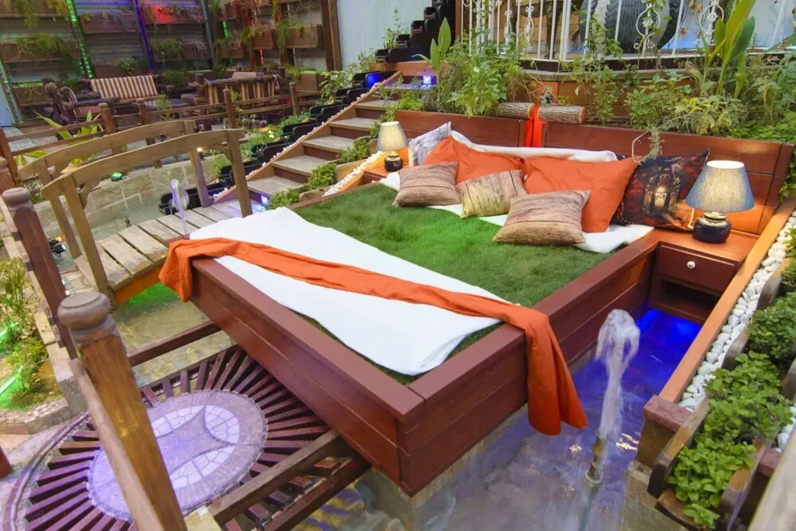 Wooden Water Fall Chalet