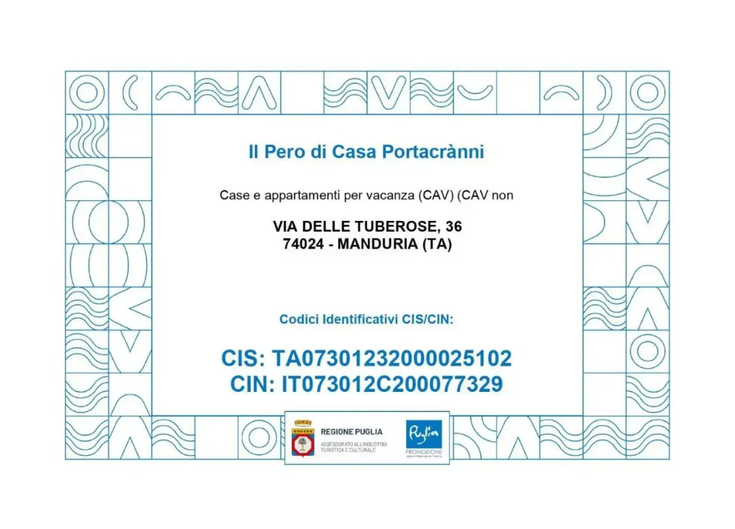 Portacrànni Bed and Breakfast