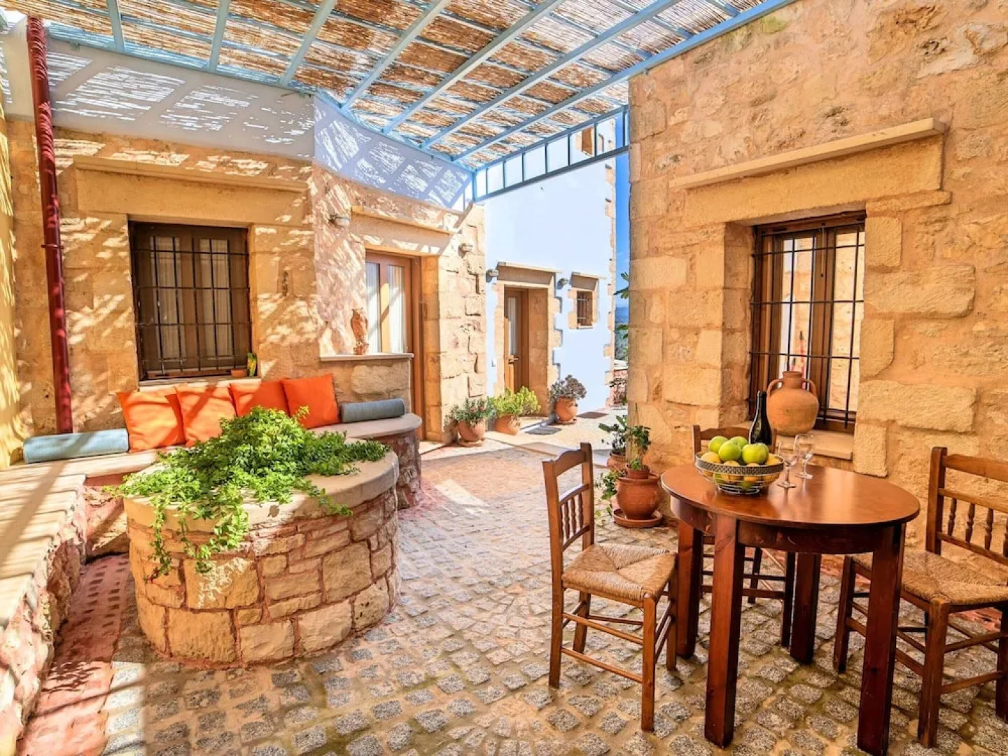 Venetian Mansion, 2 Separate Houses, Heated Pool in Kastellos, North-west Coast