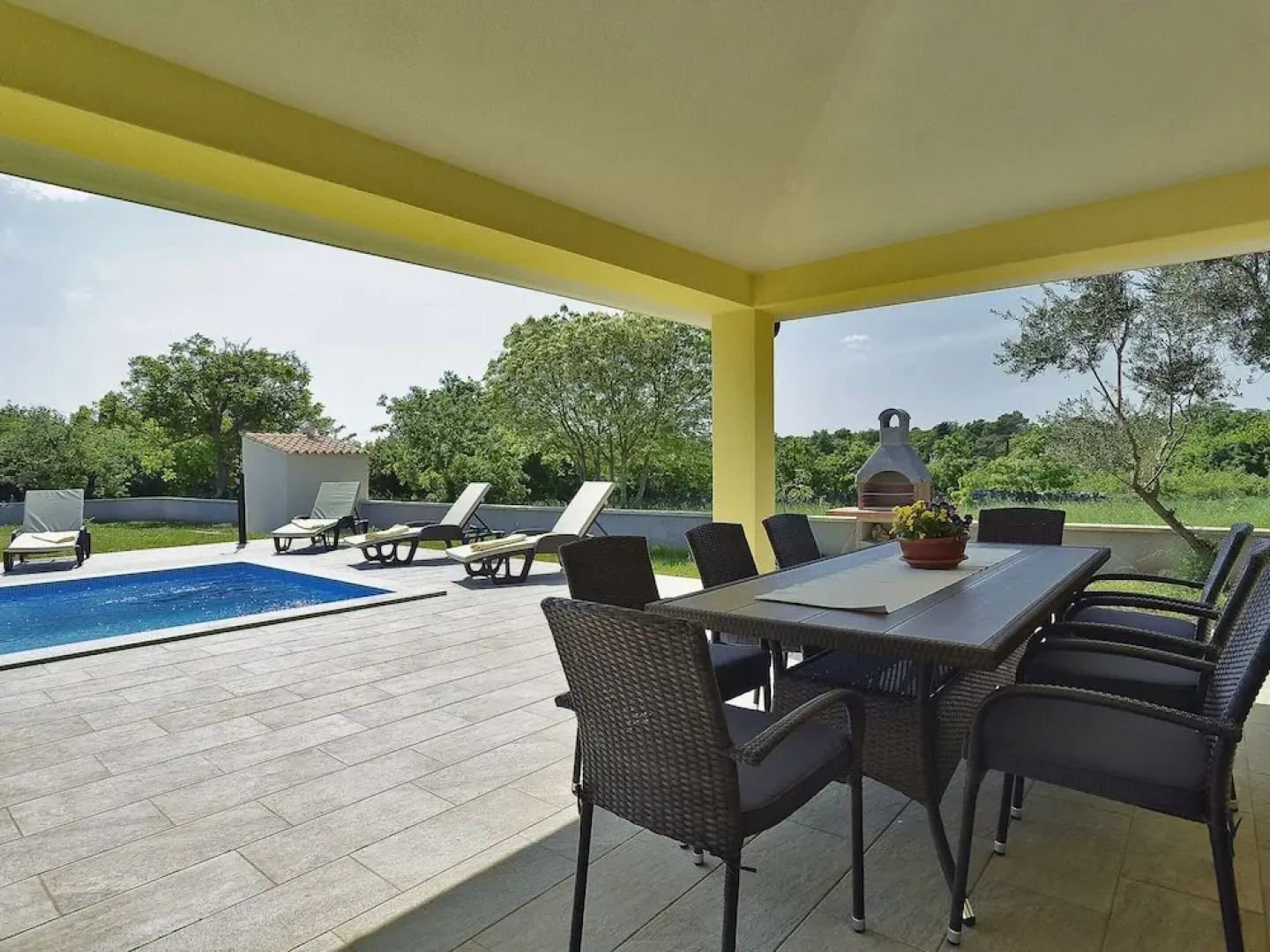 Villa in Marcana With Pool and Adriatic Views