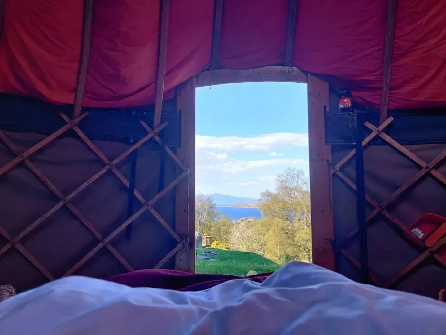 Charming Yurt in Kelburn Estate Near Largs