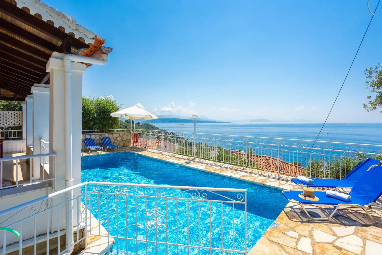 Villa Elia Large Private Pool Walk to Beach Sea Views A C Wifi Car Not Required - 1978