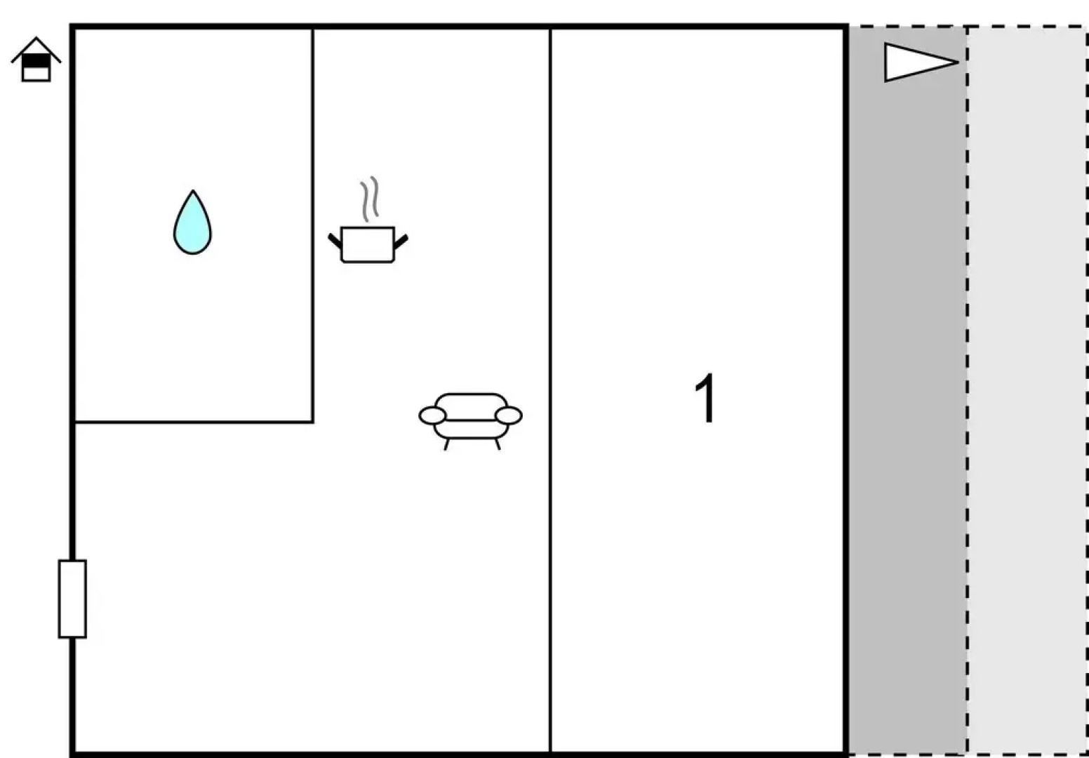 Awesome Home in Blato With Wifi and 1 Bedrooms