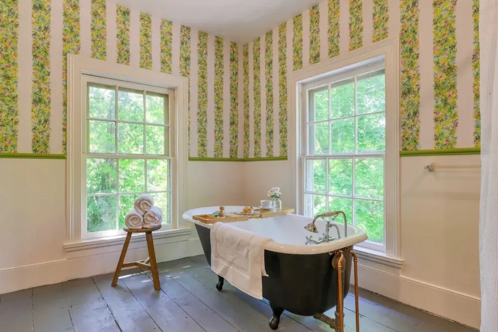 Relax in Style at Historic Modern on Main With Modern Amenities & Wooded Views