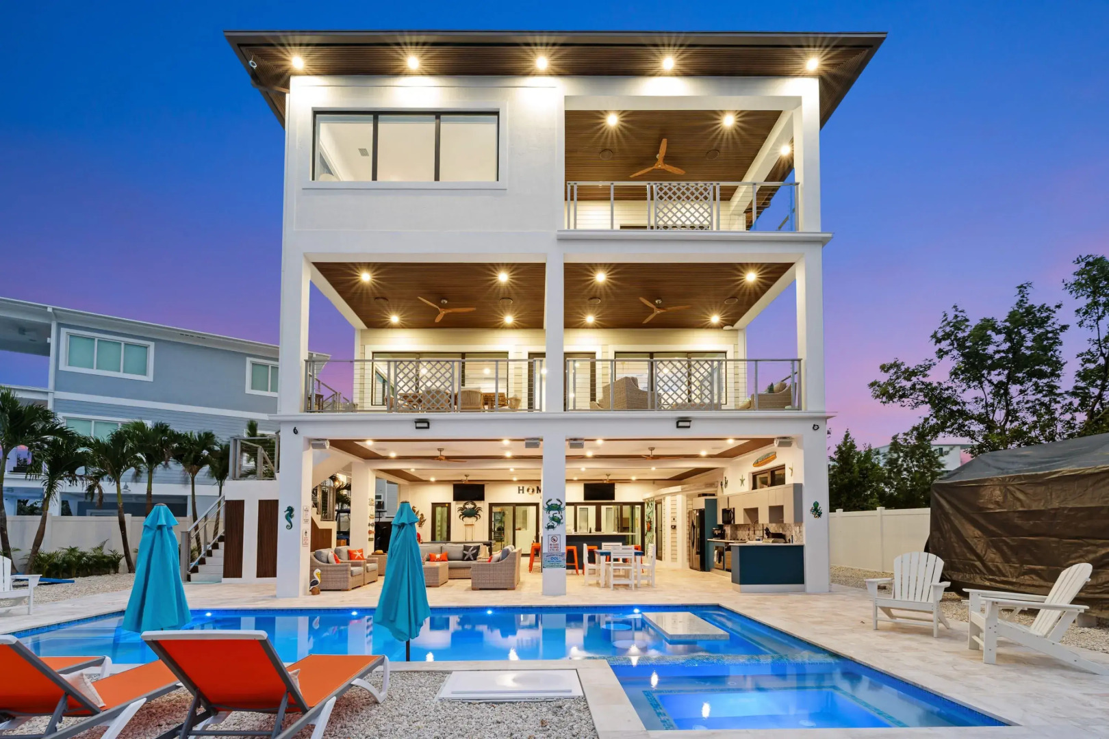 Luxury Seaside Escape Pool Dock Scenic Views