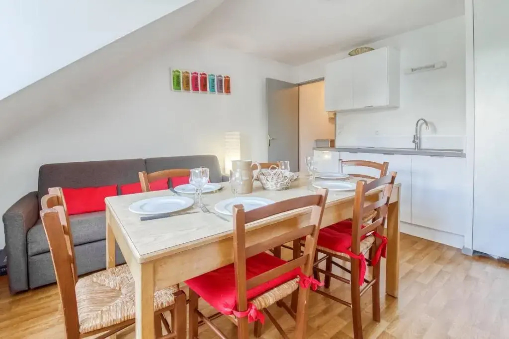 Appartement pour 8 personnes au pied des montagnes