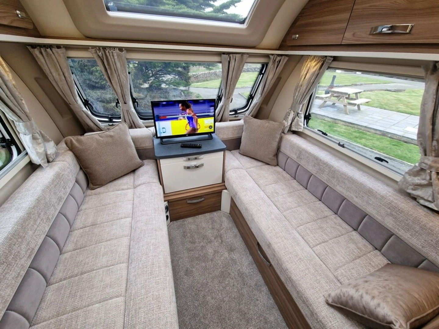 Brand new Touring Caravan Sited all Setup Ready