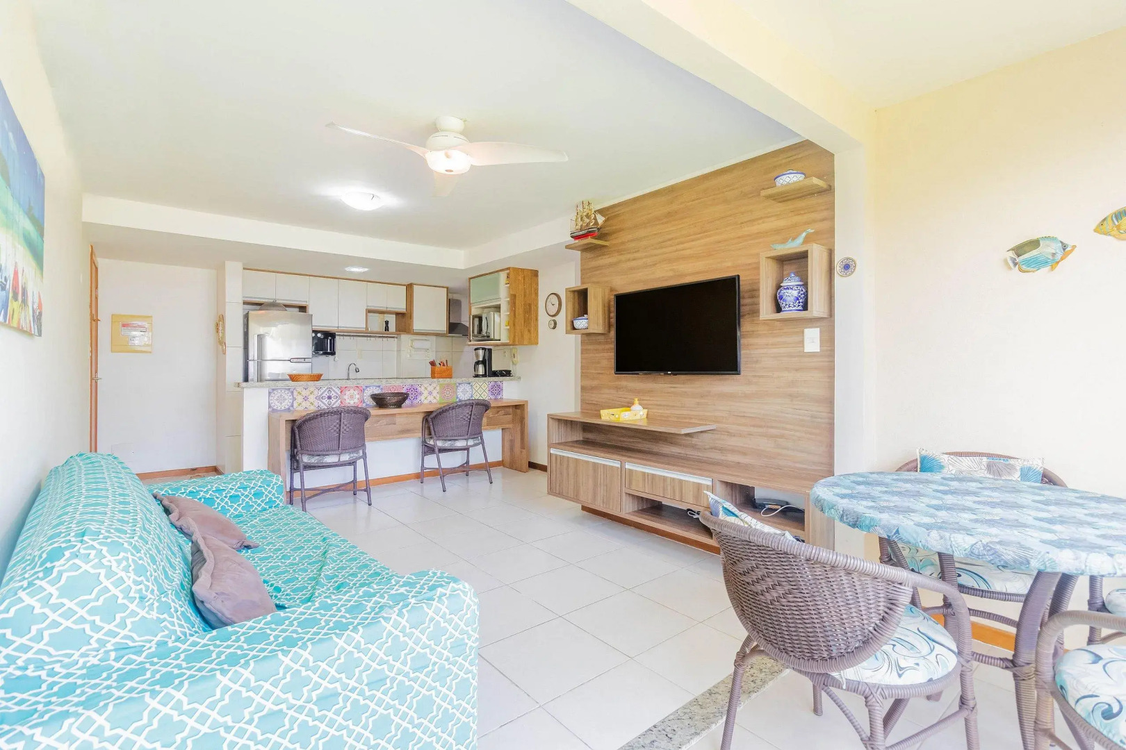 GB71 Apartamento 2 Quartos, Pé na Areia, Vista Mar - Paraíso dos Corais