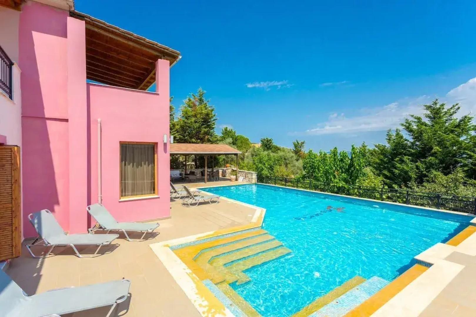 Villa Pegasus Large Private Pool Walk to Beach Sea Views A C Wifi Car Not Required Eco-friend - 2328