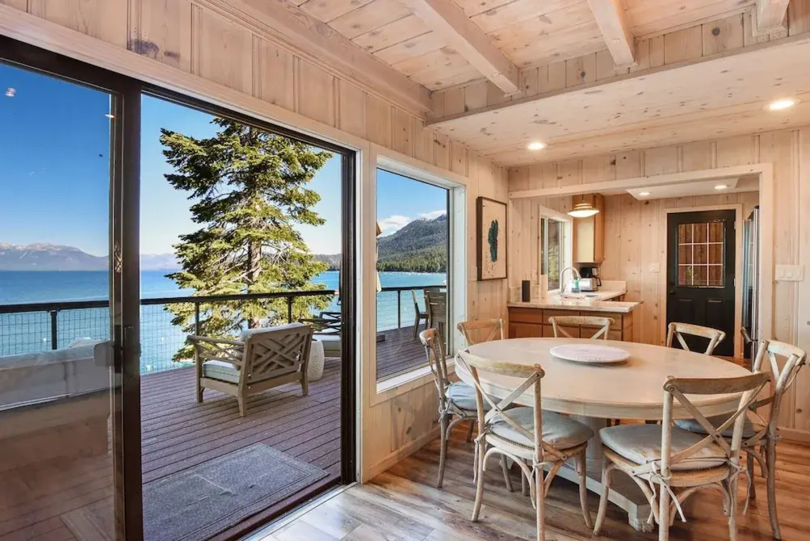 Mesmerizing Meeks Bay Outdoor Waterfront Deck