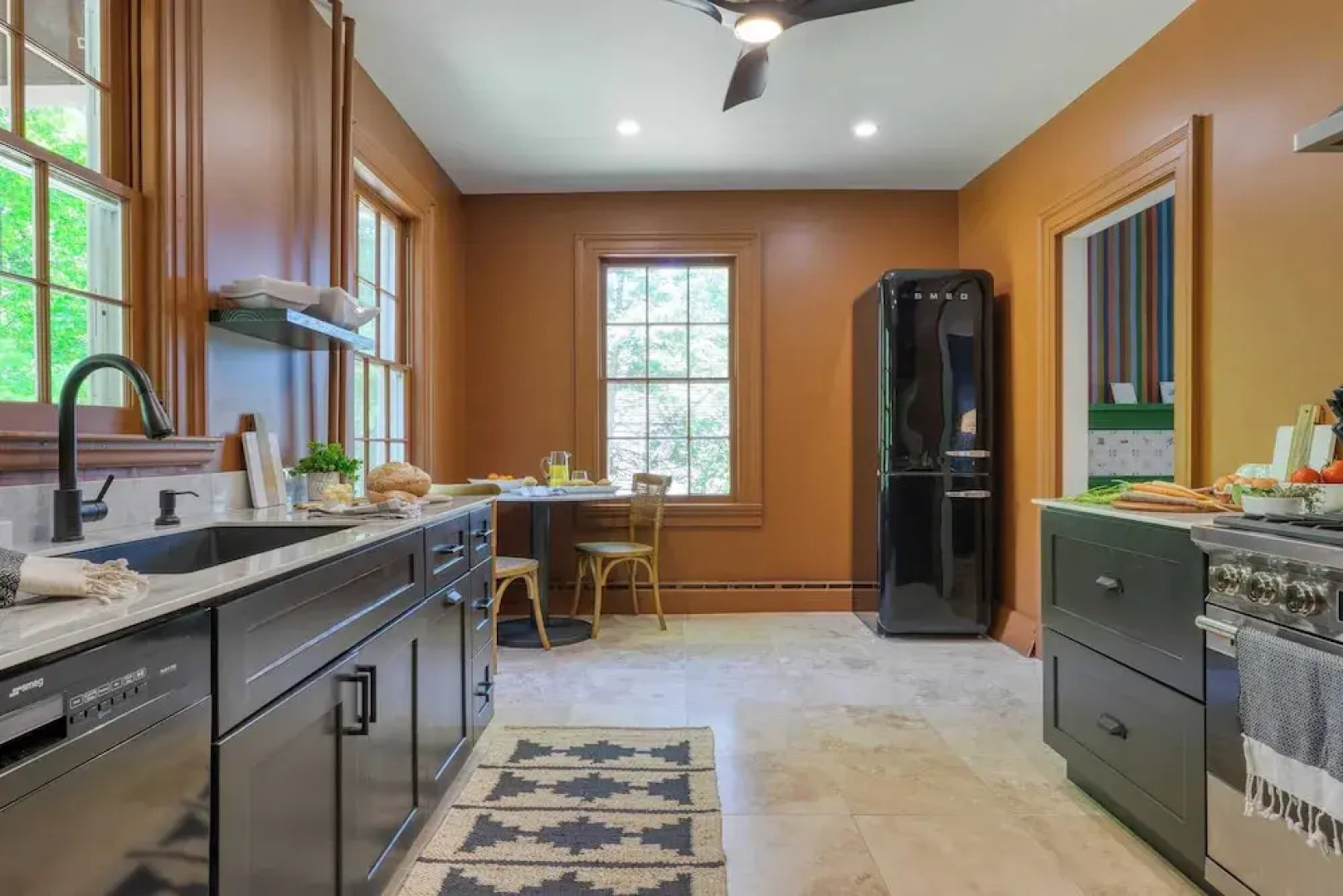 Relax in Style at Historic Modern on Main With Modern Amenities & Wooded Views