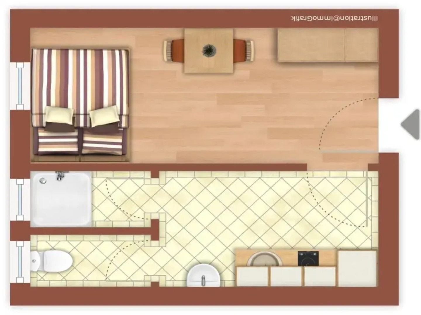 Gemütliche Ferienwohnung für Singles, FeWo 9