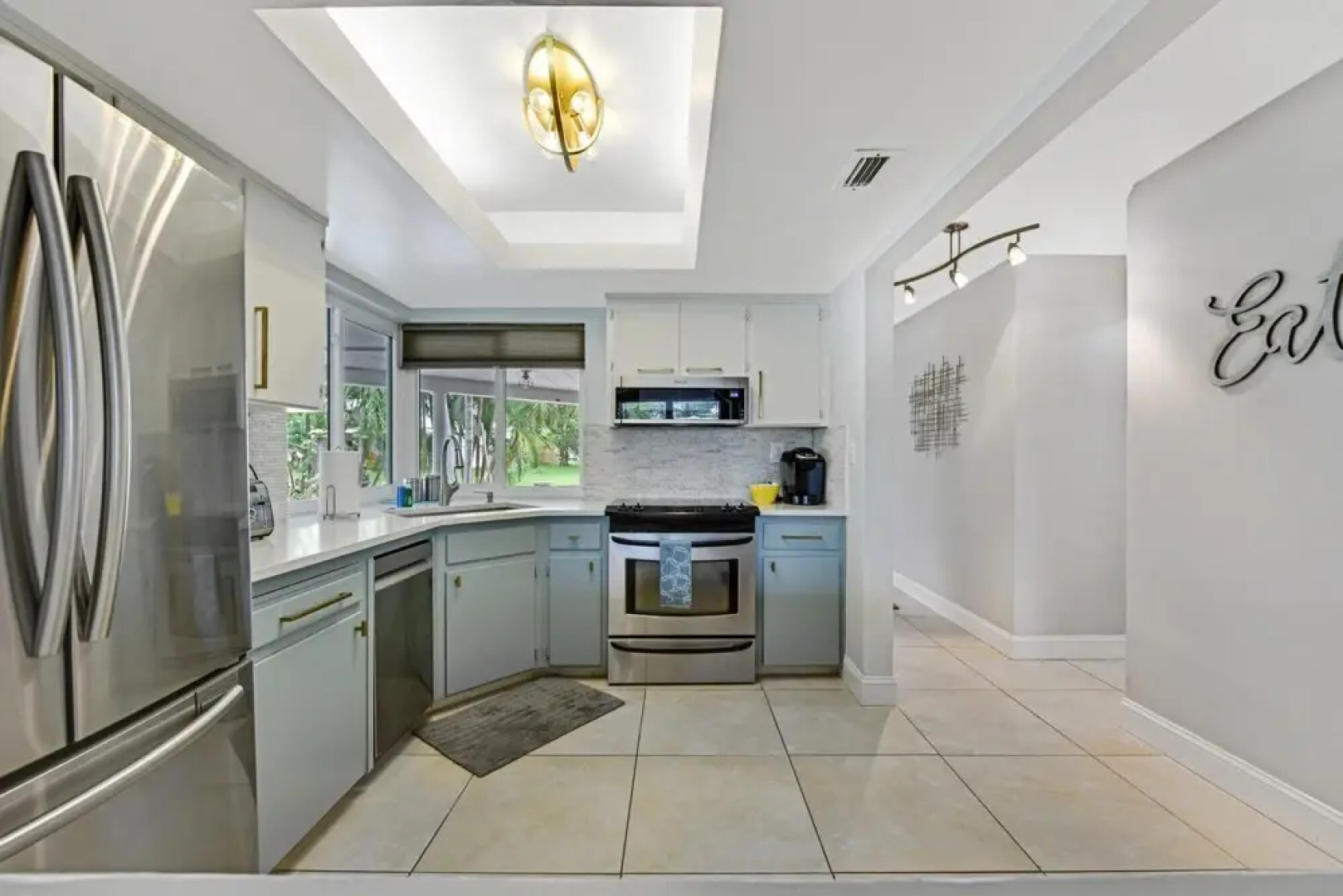 Private pool and canal home with Office space